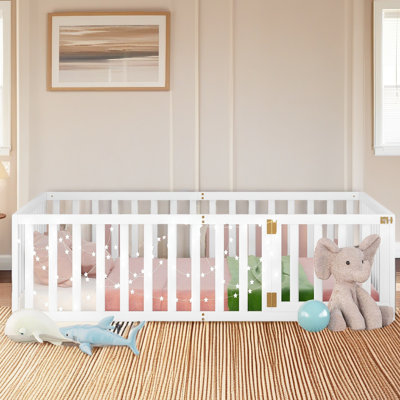 Wood Daybed Frame With Fence