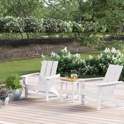 POLYWOOD x Sol 72 Jamarion 3-Piece Adirondack Set