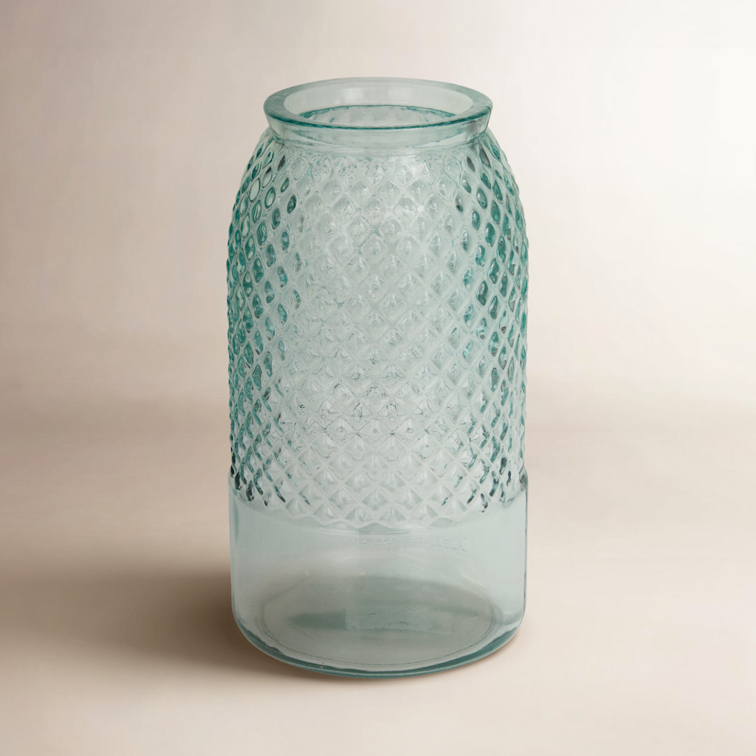  Recycled Glass Spanish Decorative Vase Beachcrest Home™
