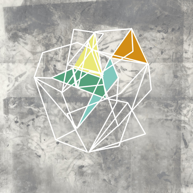 Geomolecule IV by Jennifer Goldberger - Wrapped Canvas Print, 76cm H x 76cm W
