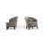 Ava Upholstered Barrel Accent Chair, Grey-2102708141