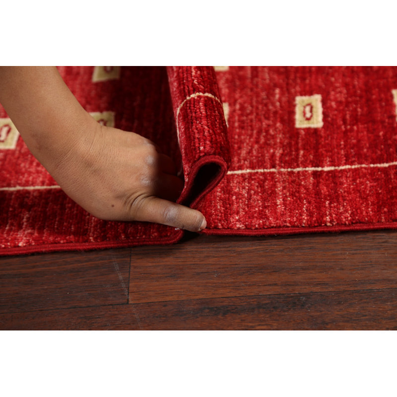 Tapis rouge rouge Gabbeh Kashkoli
