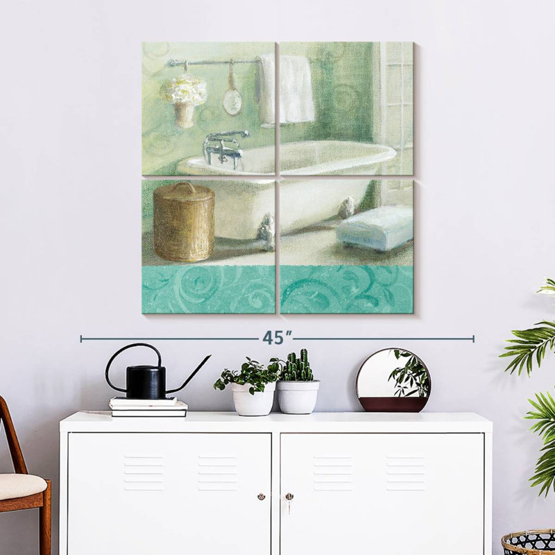 Lilie Refresh Bath Border I, 32" H x 32" W