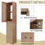 Armoire murale de salle de bain murale à fermeture douce et spacieuse avec 2 portes et support