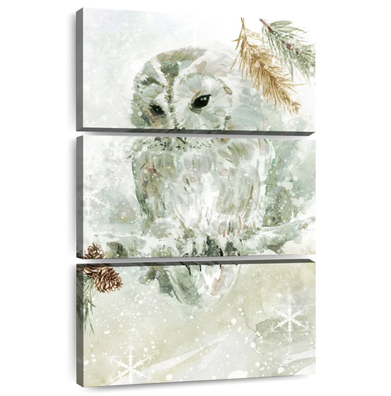 Brampt Winter Lodge Owl, 45" H x 28" W