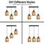 Luminaire suspendu en rotin 3 lumières tissé à la main