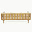 Lit de jour Claremont 3 places avec accoudoirs en rotin (coussin beige)-612992799