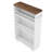 20" Slim Storage Cart – 4-Tier Narrow Rolling Kitchen Utility Cart With Wheels & Handle, Skinny Laundry Room Organizer, Slide Out Pantry Shelf For Small Spaces, Bathroom – Brown & White Finish-129490415