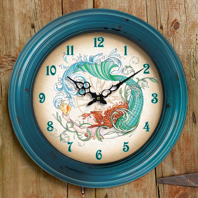 I Sea Life Coastal Wall Clock