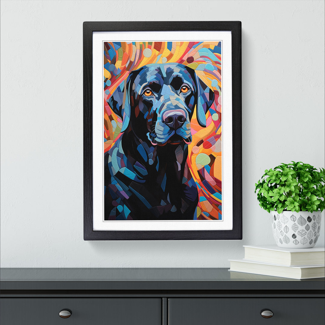 Labrador Retriever Orphism Art - Framed Print