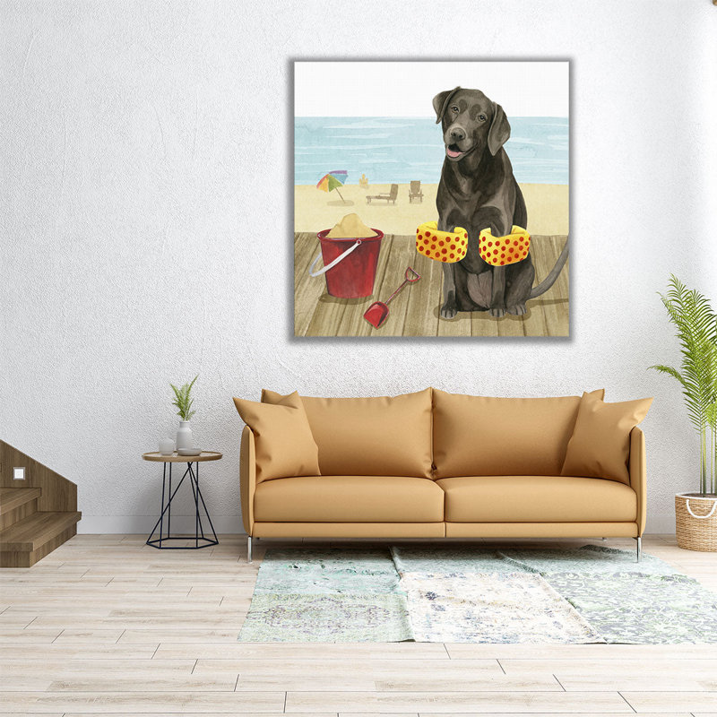 Lets Go For A Boardwalk II - Canvas Print Wall Art, H 30 po x l 30 po
