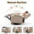  Swivel Rocker Recliner  Massage Scratch-Resistant Fabric-124582278