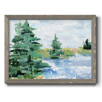 Evergreen Lake I, reproduction d'art sur toile