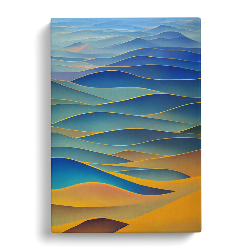 Ocean Sea Waves Abstract Vol.2 - Wrapped Canvas, 60cm H x 40cm W x 3cm D