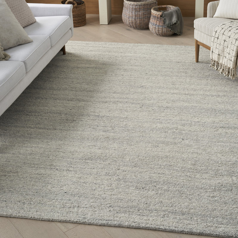 Nourison Alanna Farmhouse Indoor Rug, Silver, Rectangle 7'9'' x 9'7''