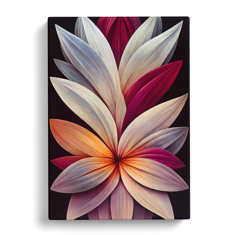 The Glowing Flower - Wrapped Canvas, 50cm H x 35cm W x 3cm D
