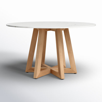 Oleta Round Marble Dining Table