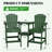 Wolak HDPE Outdoor Adirondack Chair Set With Table-884226479