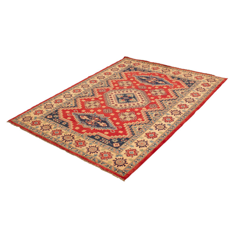 Aralin One-of-a-Kind 6'8" X 9'0" New Age Wool Area Rug in Red