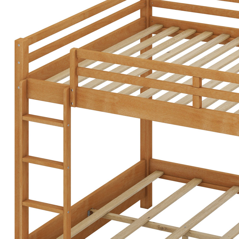 Lit superposé en bois avec échelle, Bois