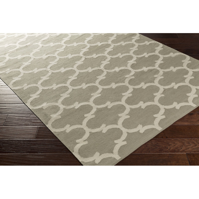 Ayles Cotton Geometric Indoor Rug, Rectangle 9' x 12'