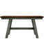 Ensemble de table de salle à manger en bois 6 pièces avec long banc et 4 chaises de style campagnard