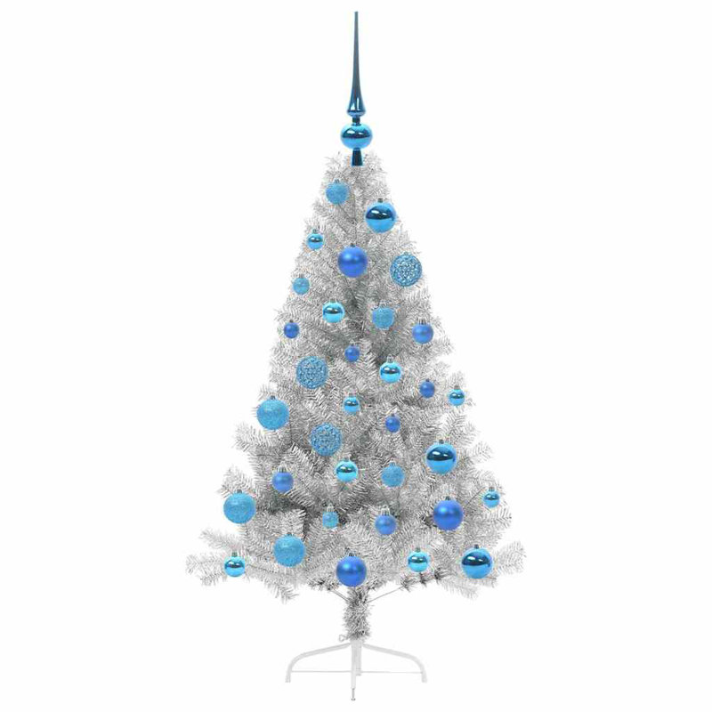  Artificial Pre-lit Christmas Tree PET, 3.94' H, Blue