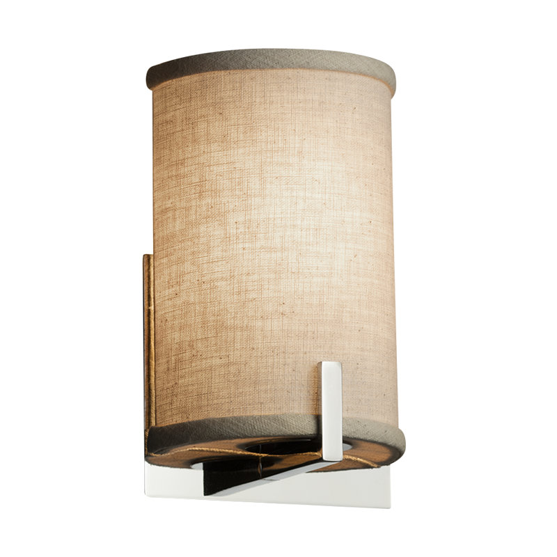 Favela LED Flush Mounted Sconce, Polished Chrome, Cream