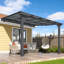 Pergola d'extérieur à hauteur réglable pour patio-123856288