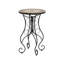 Table d'appoint ronde en céramique pour l'extérieur