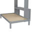Grand lit superposé au-dessus d'un lit simple en bois-425300026
