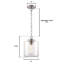 Luminaire suspendu pot à 1 lumière Floral