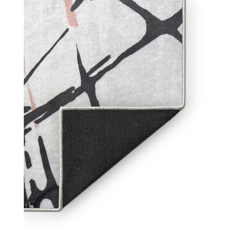 Tapis en polyester tissé à la machine en vedette, Rectangle 3 pi x 5 pi