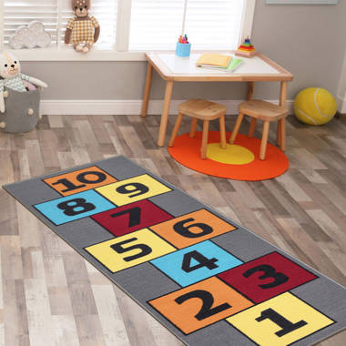 Zoomie Kids ABC Alphabet Seasons Months Days Educational Learning Game Oval  Rug Carpet Classroom Playroom Mat - Wayfair Canada