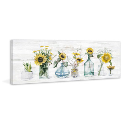 Sunflower Delight by Parvez Taj - 1 Piece Wrapped Canvas Painting