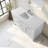 Tiosha 54" Single Bathroom Vanity In White With Engineered Stone Top