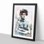 Tattooed Lady in Abstract - Picture Frame Graphic Art Print-55729479-55729477