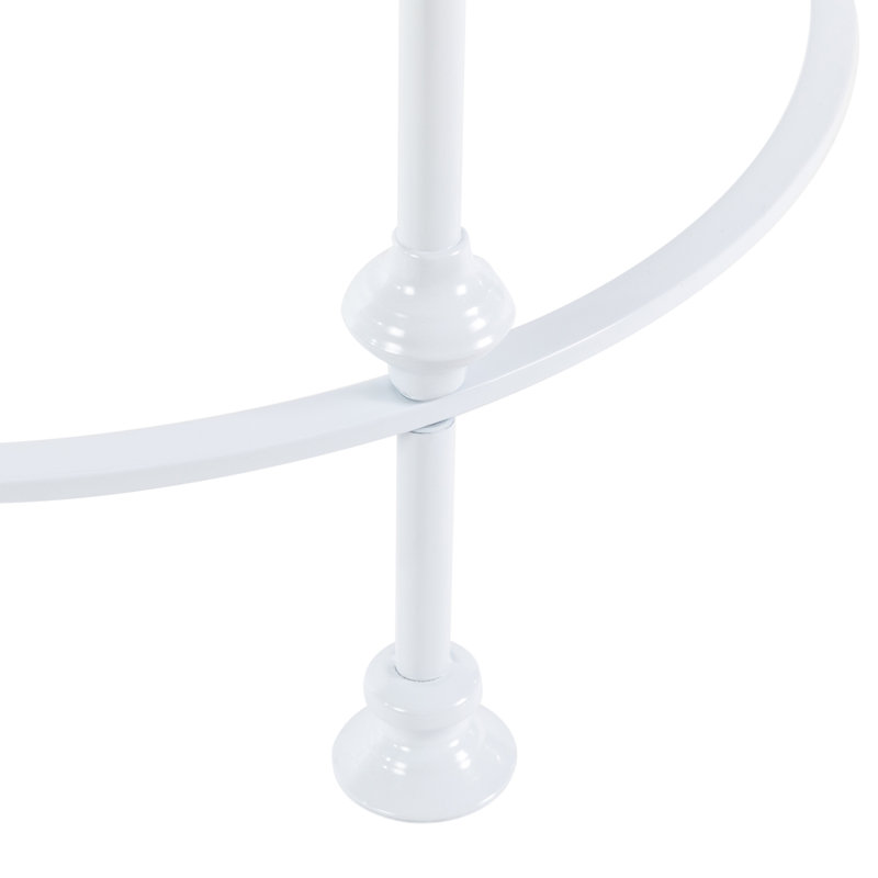 Kelmend 27.56'' W Metal Clothing Rack, White