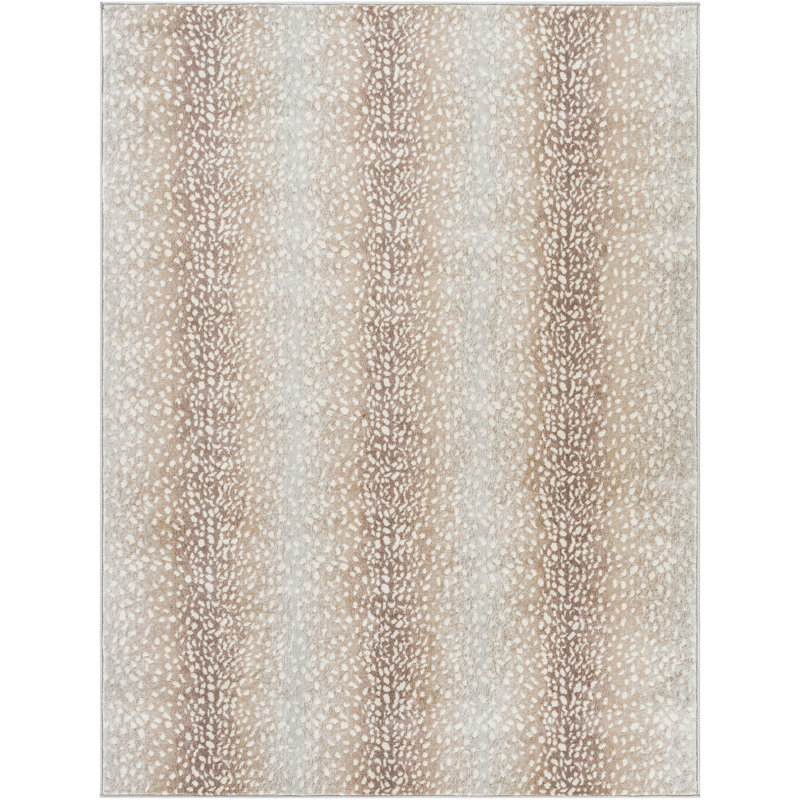 Machine Woven Camel/Light Grey Indoor Rug, Rectangle 140 x 200cm
