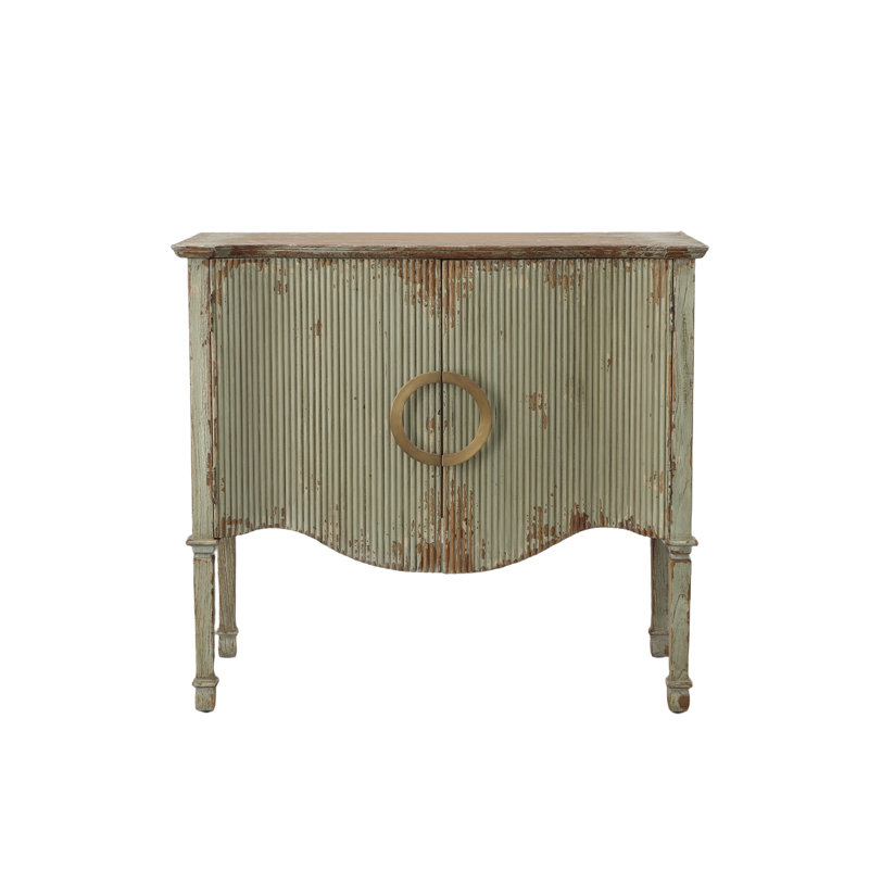 Willow Solid Wood Sideboard, Gray