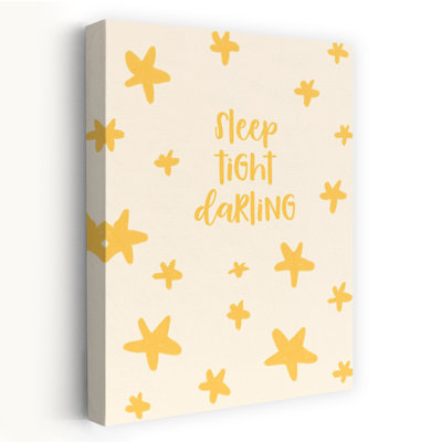 «Sleep Tight Darling Peaceful Whimsical Abstract Landscape Nature», reproduction d'art murale