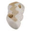 Grande statue décorative ondulée décorative pour la maison - Sculpture artistique pour la décoration de salon ou le vestibule - 32 po, blanc