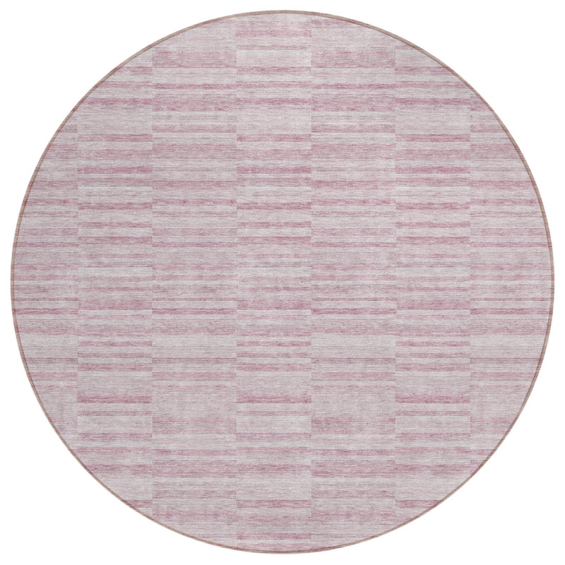 Tapis rond beige 8 po