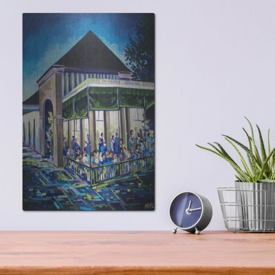  «Cafe Du Monde - New Orleans» par ADEL, art mural en métal, 16 po x 24 po