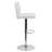 Nobles Contemporary Adjustable Height Barstool with Panel Back and Chrome Base-42689926