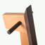 Chaise berçante en bois massif cerisier noir
