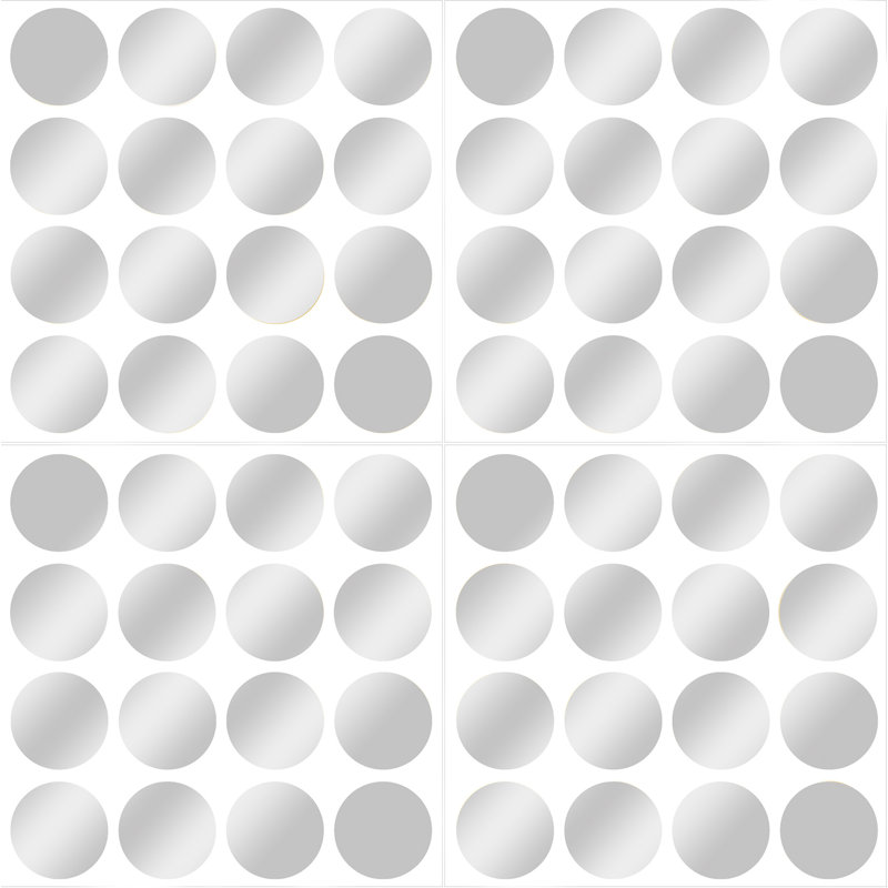 Adhésif décoratif à pois, H 26,25 po x l 47 po, Doré