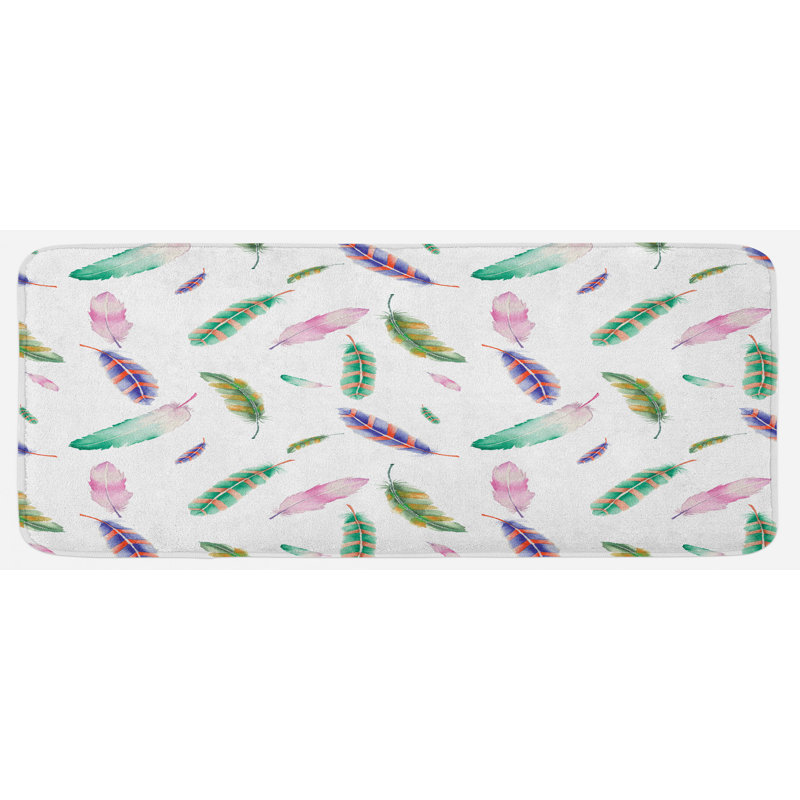 Tapis de cuisine plumes