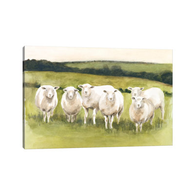 Spring Flock I by Victoria Borges - Wrapped Canvas Painting