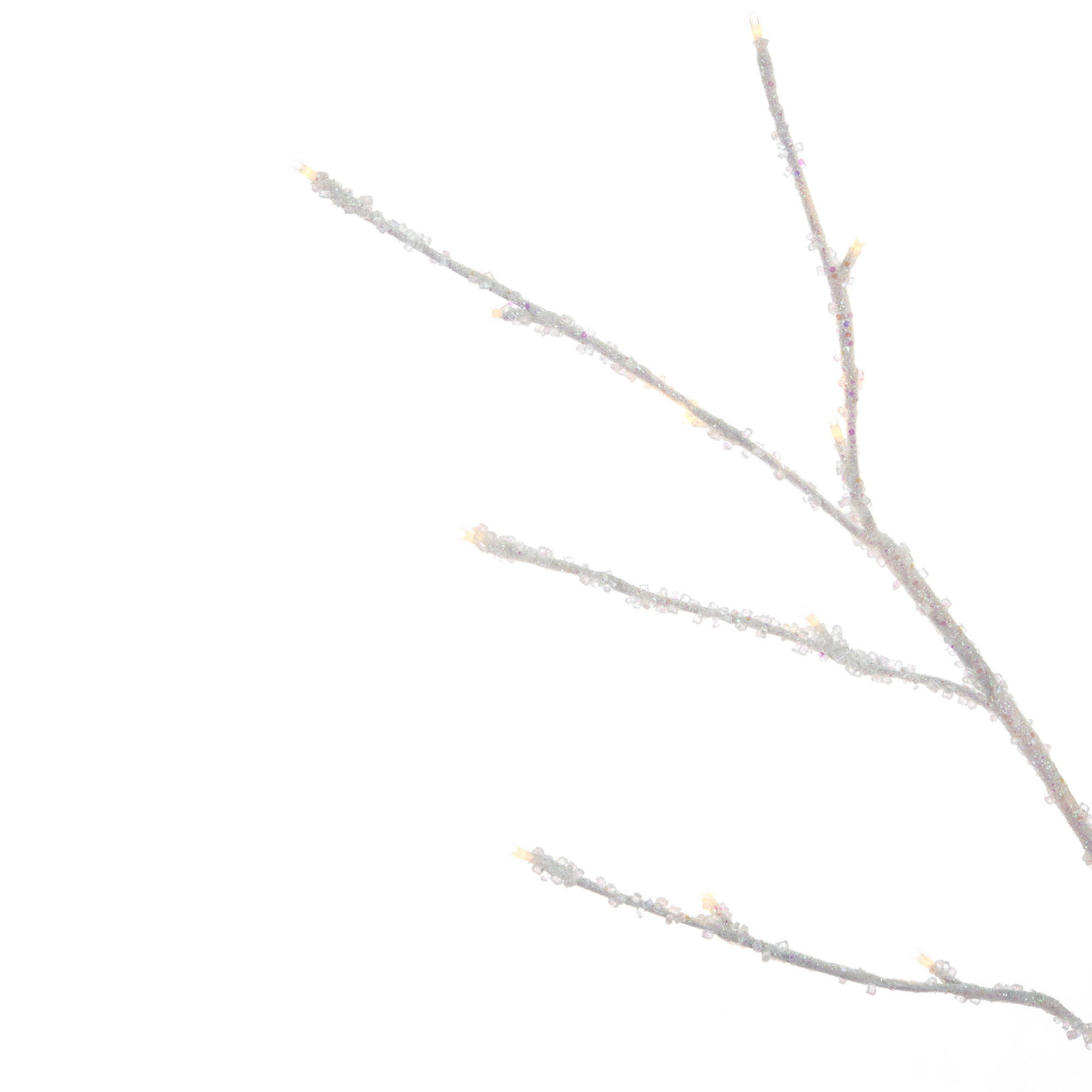 White Pre-Lit Christmas Tree, 6' H